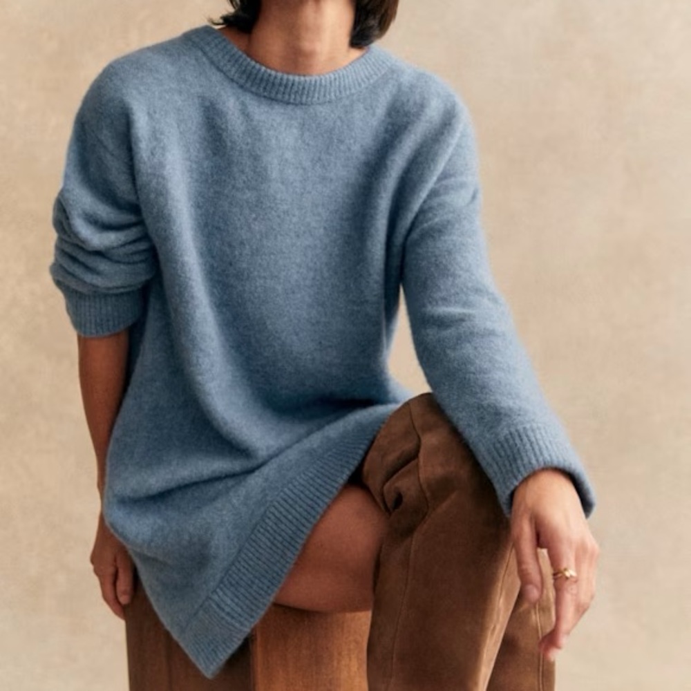 Sèzane Freja Ice Blue Wool Dress